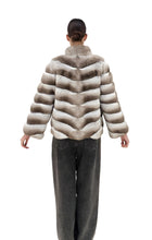 Load image into Gallery viewer, 2025-2026 Fall Winter collection Natural Caramel Chinchilla Chevron cut