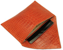 Load image into Gallery viewer, Oversized Envelope clutch in Alligator