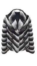 Load image into Gallery viewer, 2025-2026 Fall Winter collection Natural Chinchilla Chevron cut