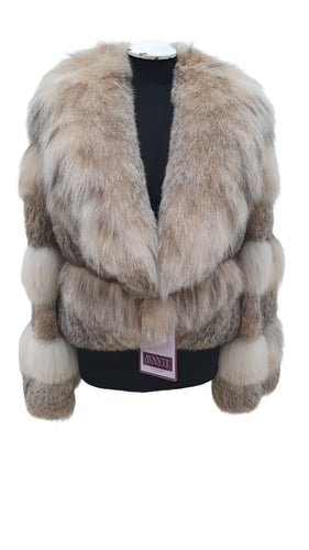 2025-2026 Fall Winter collection Horizontal cut Lynx with English collar