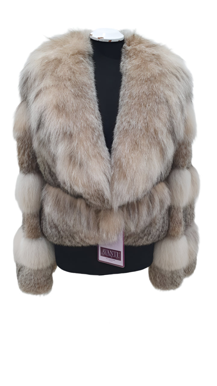 2025-2026 Fall Winter collection Horizontal cut Lynx with English collar