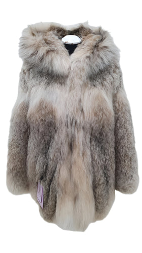 Men's Reversible Lynx jacket with the hood