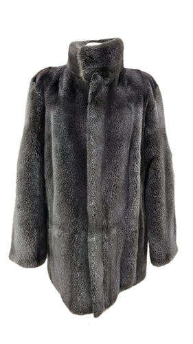 Men's Reversible with Cashmere and Gray mink