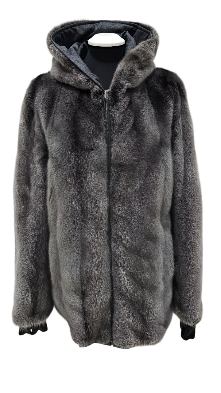 Men's Reversible with Cashmere Gray Mink