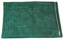 Load image into Gallery viewer, Foldover Clutch in Suede Crocodile