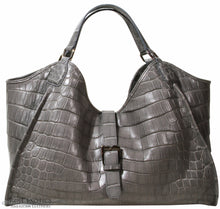 Load image into Gallery viewer, Soft Crocodile Collete bag in Gray