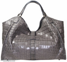 Load image into Gallery viewer, Soft Crocodile Collete bag in Gray