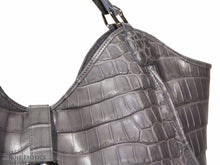 Load image into Gallery viewer, Soft Crocodile Collete bag in Gray