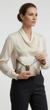 Load image into Gallery viewer, Crocodile Envelope clutch with the lock