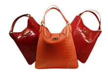 Load image into Gallery viewer, Crocodile Rainier bag in Red Shinny