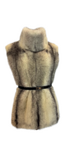 Load image into Gallery viewer, 2025-2026 Fall Winter collection over-the-top vest in cross mink