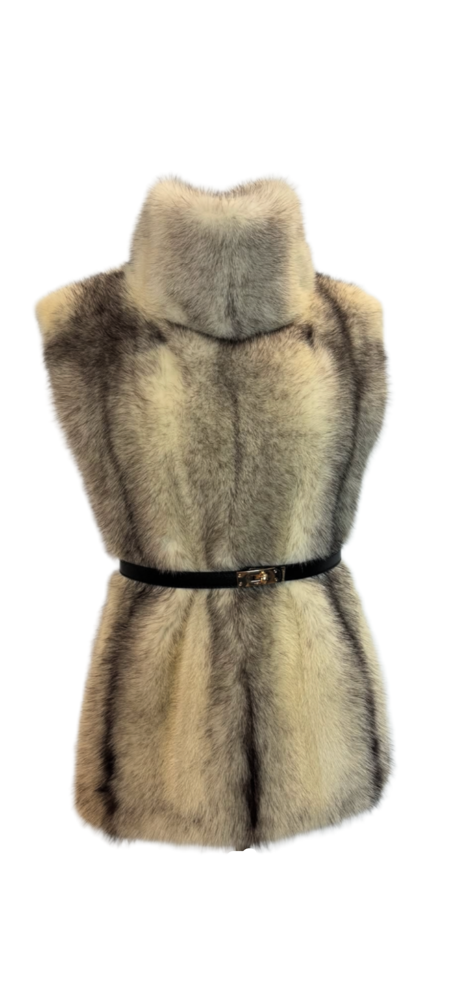 2025-2026 Fall Winter collection over-the-top vest in cross mink