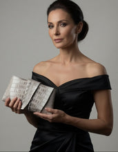 Load image into Gallery viewer, Nile Crocodile Wrap around clutch