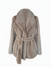 Load image into Gallery viewer, Palomino Mink Jacket with a belt