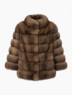 Barguzin Sable short jacket with English collar 60 cm