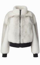 Load image into Gallery viewer, Cross Mink Bomber jacket