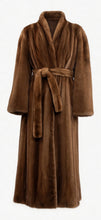 Load image into Gallery viewer, Caramel Mink Jacket 130 cm with the belt