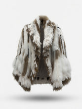 Load image into Gallery viewer, Rabbit and Racoon Fur Poncho