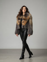 Load image into Gallery viewer, Cropped Silver Fox Jacket