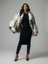 Load image into Gallery viewer, Rabbit and Racoon Fur Poncho