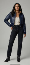 Load image into Gallery viewer, Reversible Crocodile and mink cropped jacket