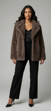 Load image into Gallery viewer, Taupe color mink Jacket