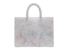 Load image into Gallery viewer, Structured Shopping Tote in Crocodile