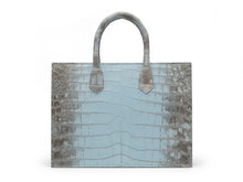 Load image into Gallery viewer, Structured Shopping Tote in Crocodile