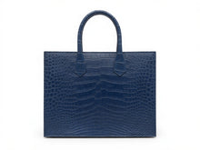 Load image into Gallery viewer, Structured Shopping Tote in Crocodile