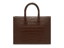 Load image into Gallery viewer, Structured Shopping Tote in Crocodile