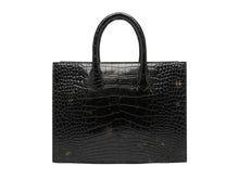 Load image into Gallery viewer, Structured Shopping Tote in Crocodile