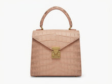 Load image into Gallery viewer, Top Handle Roxy bag in Crocodile