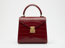 Load image into Gallery viewer, Top Handle Roxy bag in Crocodile