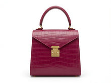 Load image into Gallery viewer, Top Handle Roxy bag in Crocodile