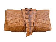 Load image into Gallery viewer, Nile Crocodile Wrap around clutch