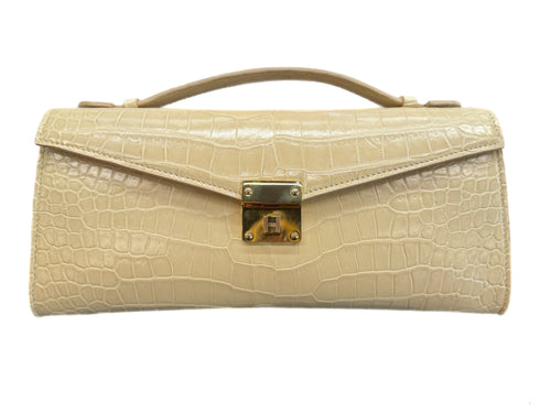 Grace clutch In Crocodile