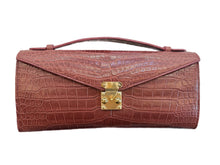 Load image into Gallery viewer, Grace clutch In Crocodile