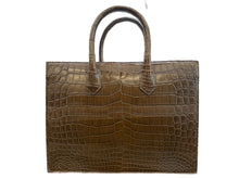 Load image into Gallery viewer, Structured Shopping Tote in Crocodile