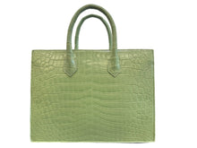 Load image into Gallery viewer, Structured Shopping Tote in Crocodile
