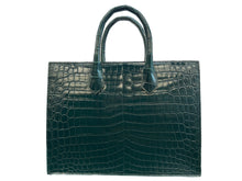 Load image into Gallery viewer, Structured Shopping Tote in Crocodile