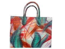 Load image into Gallery viewer, Structured Shopping Tote in Crocodile