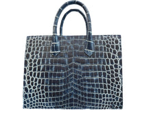 Load image into Gallery viewer, Structured Shopping Tote in Crocodile