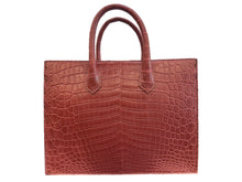 Load image into Gallery viewer, Structured Shopping Tote in Crocodile