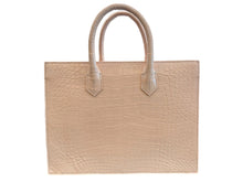 Load image into Gallery viewer, Structured Shopping Tote in Crocodile