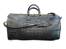 Load image into Gallery viewer, Saltwater HornBack Crocodile Duffle Travel Bag