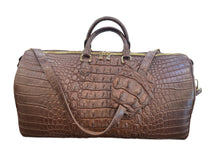 Load image into Gallery viewer, Saltwater HornBack Crocodile Duffle Travel Bag