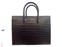 Load image into Gallery viewer, Structured Shopping Tote in Crocodile