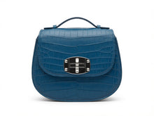 Load image into Gallery viewer, Alligator Saddle bag with a matching shoulder strap