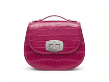 Load image into Gallery viewer, Alligator Saddle bag with a matching shoulder strap