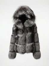 Load image into Gallery viewer, Cropped Fox Jacket with the hood